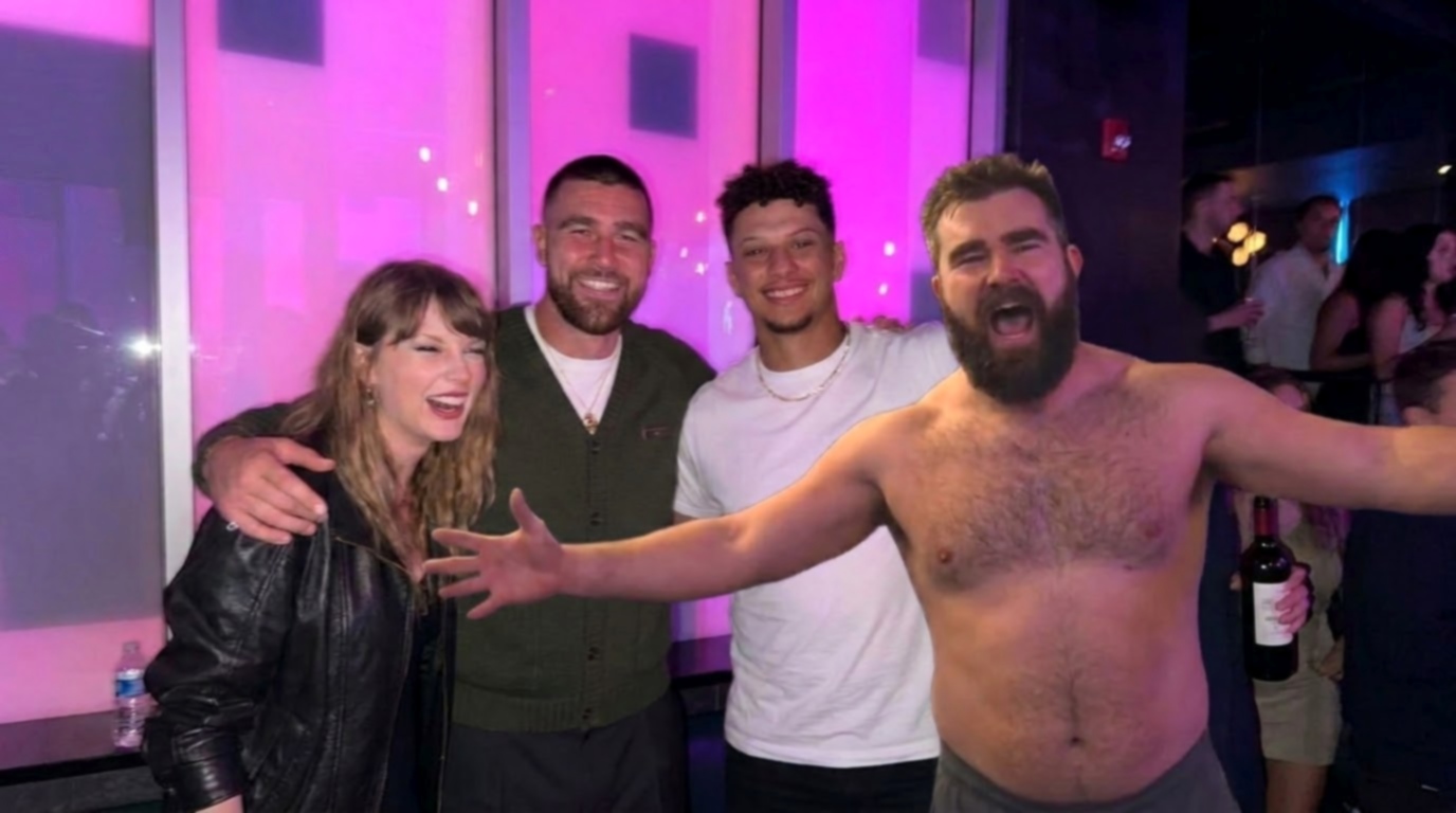 Taylor Swift, Travis Kelce, Patrick Mahomes and Jason Kelce Steal the Spotlight as They Pose Together at Travis Kelce’s 37th Birthday in New Photos