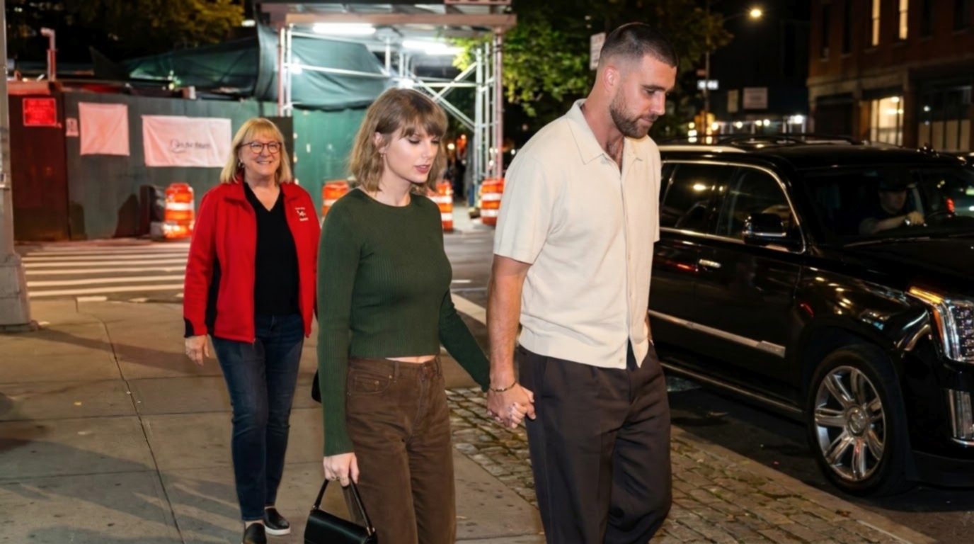 Taylor Swift and Husband Travis Kelce Steal the Spotlight on a Dinner Date in NYC Alongside Donna Kelce to Celebrate Her 74th Birthday