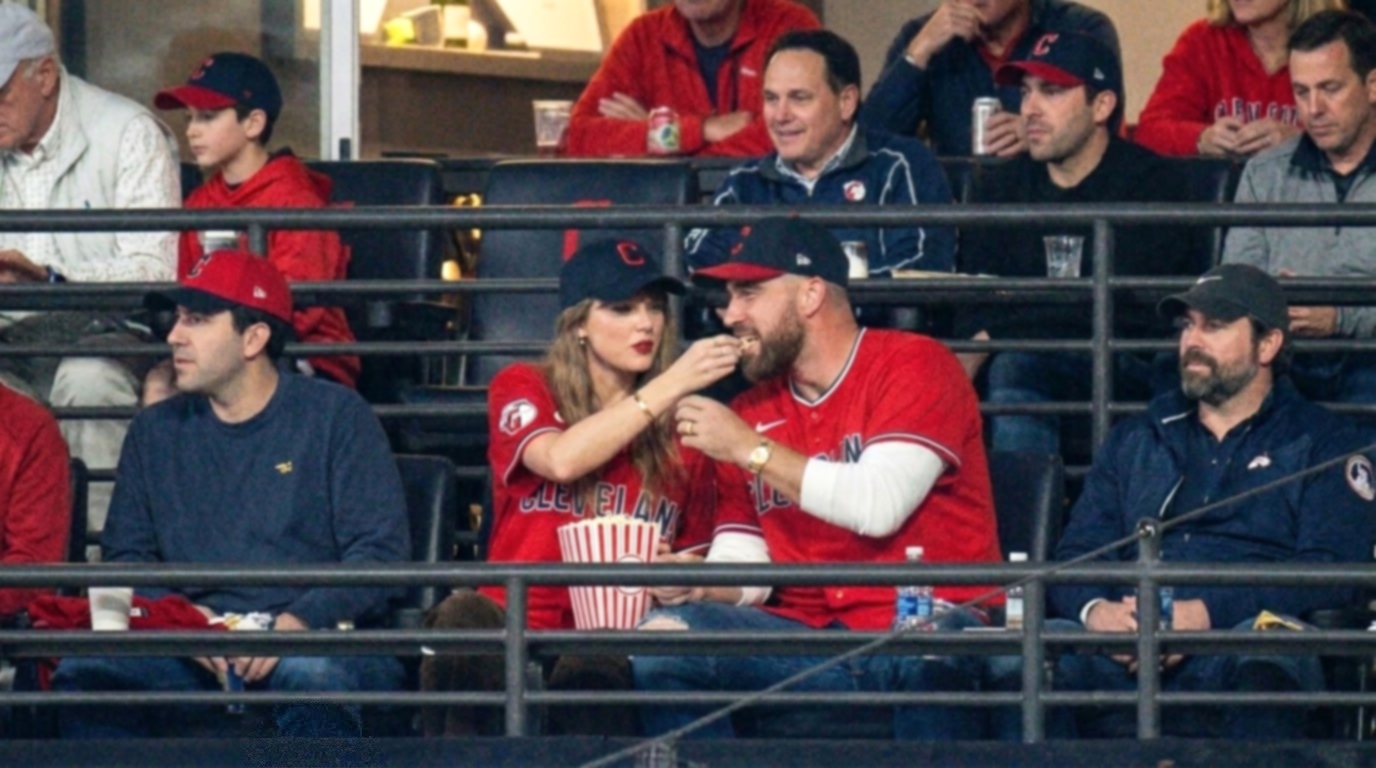 Taylor Swift and Husband Travis Kelce Steal the Spotlight at the Guardians vs. White Sox Game as Taylor Is Spotted Feeding Travis in an Adorable Never-Before-Seen Clip