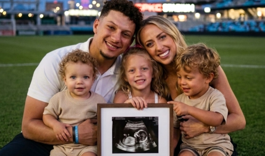Patrick Mahomes and Brittany Mahomes Melt Hearts With a Stunning Pregnancy and Gender Reveal for Baby No. 4 at CPKC Stadium, as Their Kids Sterling, Bronze, and Golden Deliver Adorable Reactions in a Heartwarming Moment That Breaks the Internet