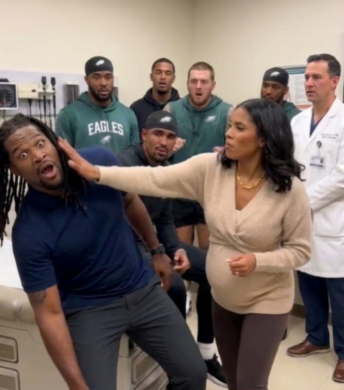 Philadelphia Eagles QB Jalen Hurts’ Wife Bry Burrows Breaks Eagles Protocol Again During His Medical Checkup, Comforting Him After Doctors Deliver Devastating Injury News as He Is Placed on Injured Reserve, but the Moment Michael Robinson Bursts In, Accuses Jalen of Faking His Injury, and Gets Slapped by Bry Has Fans Talking, as They Can’t Stop Replaying the Shocking Moment While Bry Seeks Answers From the Eagles Medical Team