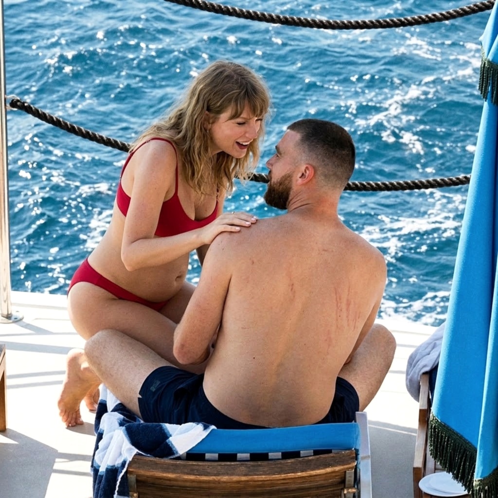 Taylor Swift and Husband Travis Kelce Gets Naughty at the Beach as Taylor Goes Wild and Devours Him in a Steamy New Clip