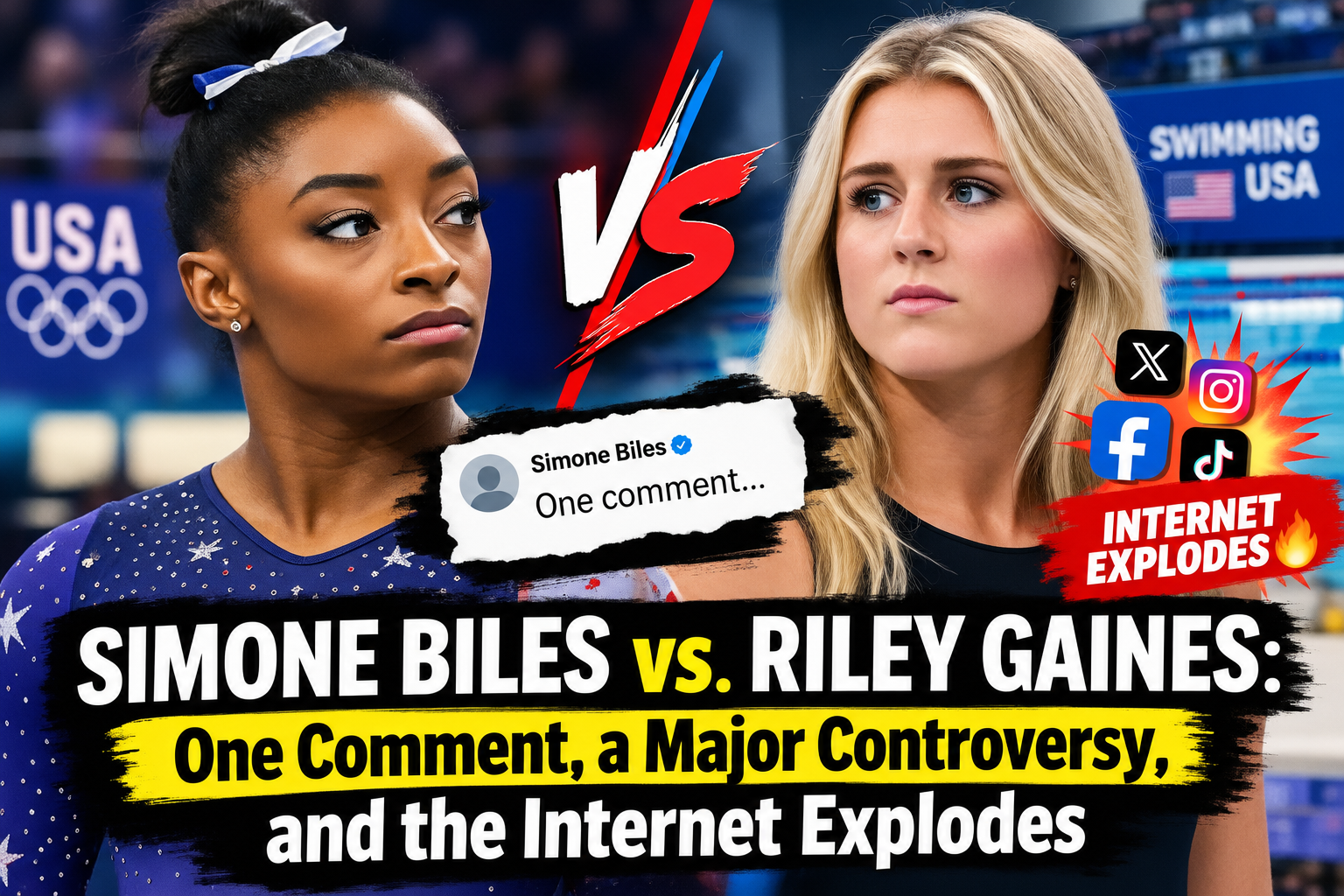 NEWS UPDATE 🔥: Simone Biles vs. Riley Gaines: One Comment, a Major Controversy, and the Internet Explodes...Read More 👉👉👉