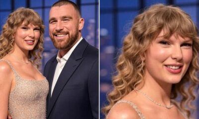 Travis Kelce and Taylor Swift at 2025 AMAs