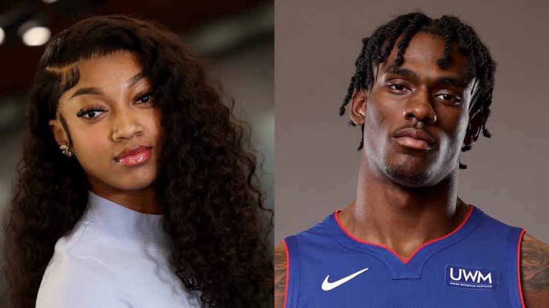 Angel Reese and Jalen Duren