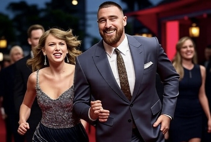 Taylor and Travis Kelce