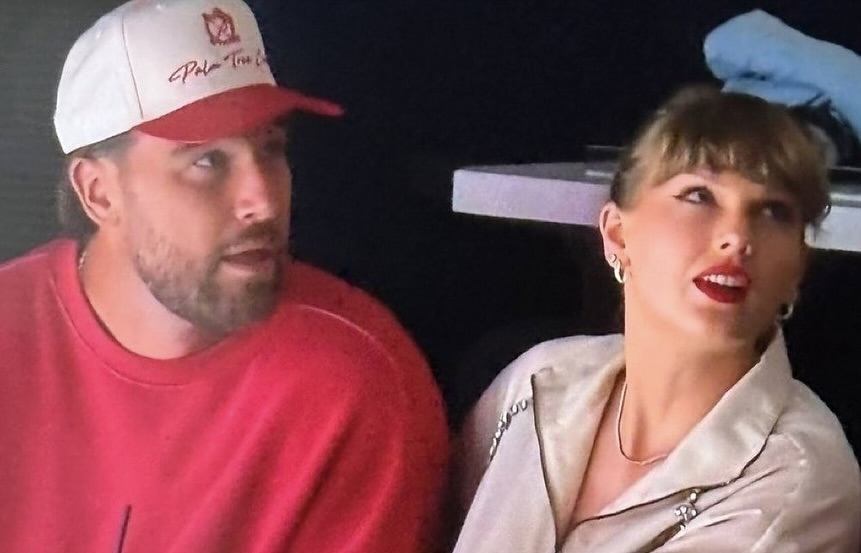Taylor and Travis Kelce attend Stanley Cup Final
