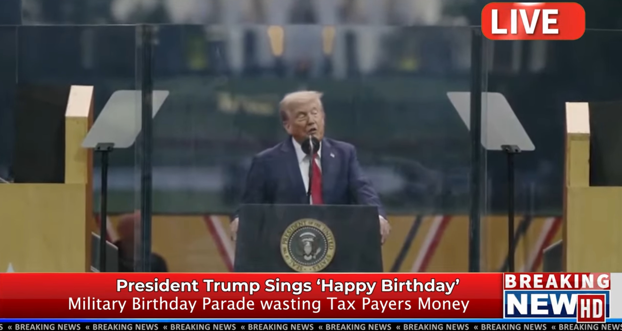 Trump at his parade