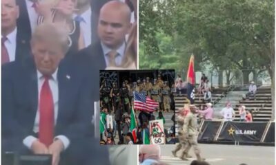 Trump slams protesters