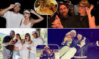 Travis Kelce shares new photos of him and Taylor Swift with friends during the off-season!