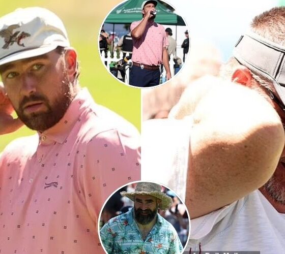 Travis Kelce mistakenly strike a person with golf