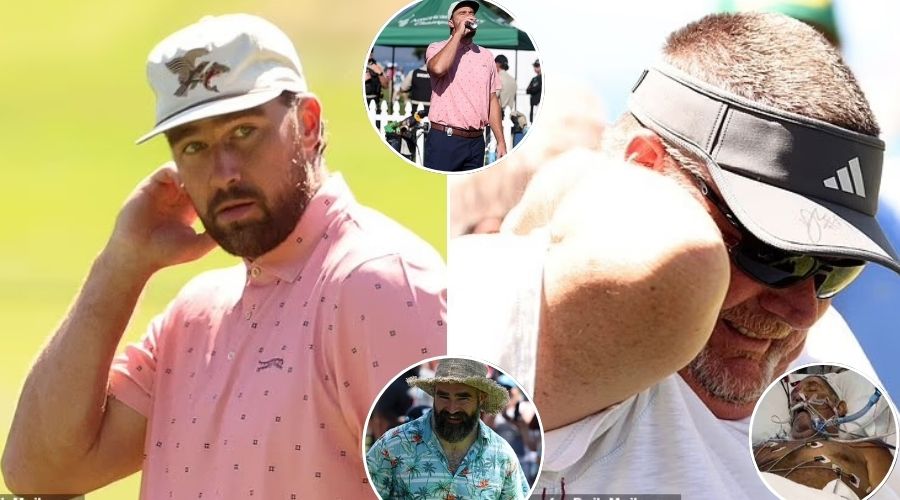 Travis Kelce mistakenly strike a person with golf