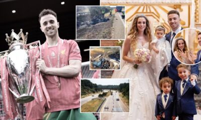 Liverpool star Diogo Jota, 28, dies alongside brother in crash 'fireball' - days after wedding