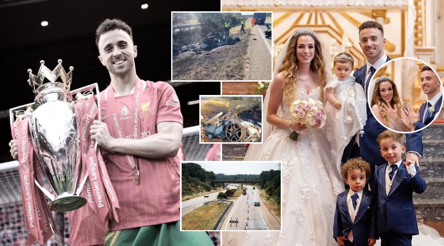 Liverpool star Diogo Jota, 28, dies alongside brother in crash 'fireball' - days after wedding