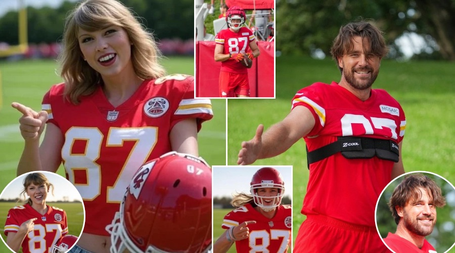 Taylor Swift at the Chiefs Training Camp