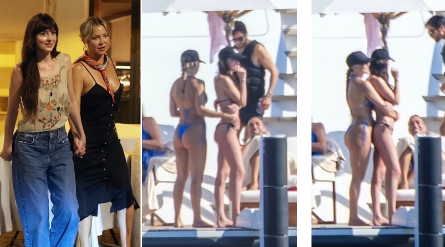 Dakota Johnson and Kate Hudson on a Luxurious Yacht