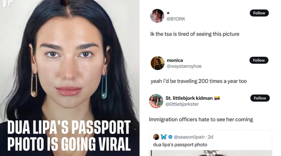 Dua Lipa Passport Photo