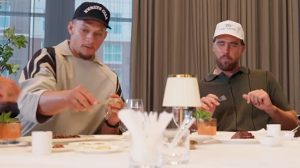 Travis Kelce and Patrick Mahomes