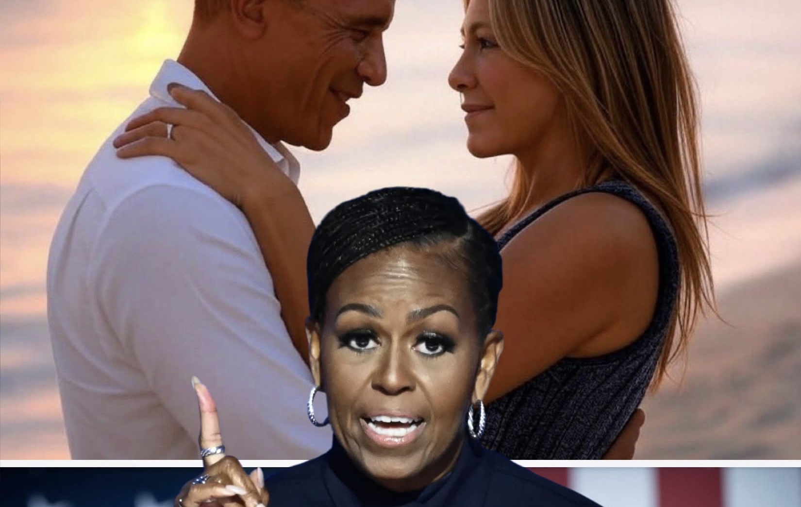 Barack and Michelle Obama and Jennifer Aniston