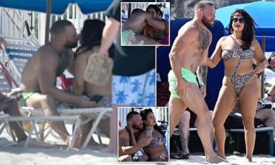Conor McGregor kisses mystery woman during Florida beach day