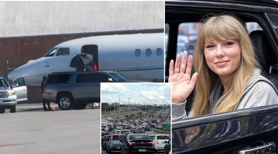 Taylor Swift arrives in brazil