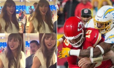 Clearer Photos of Taylor Swift at the Chiefs vs. Chargers Game Show Her Picture-Perfect Late Arrival - Here’s Why She Was Late and the Surprise Guest with her