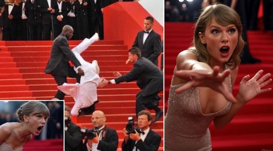 Travis Kelce FALLS Down the Stairs at the 2025 MTV VMAs Red Carpet - Taylor Swift Tries to Grab Him Before the Fall, But It Was Too Late… See the Full Story of What Really Happened