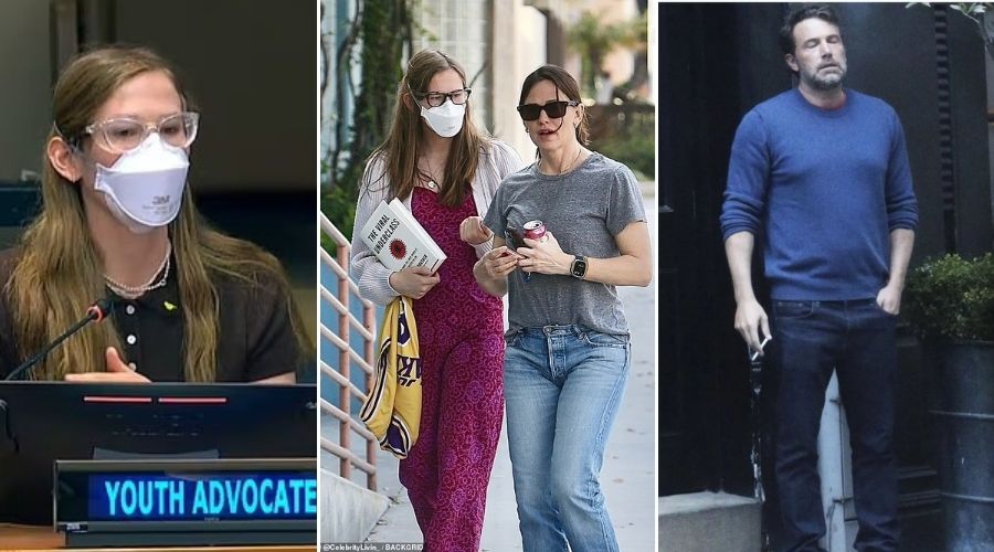 Ben Affleck and Jennifer Garner’s daughter Violet EMOTIONALLY advocates for mask mandates and children with long COVID at United Nations event: ‘listen to me everyone, It has to be a mandate!!’