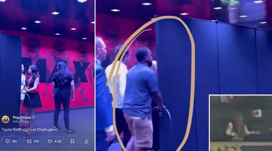Taylor Swift sneak in to the Chiefs game