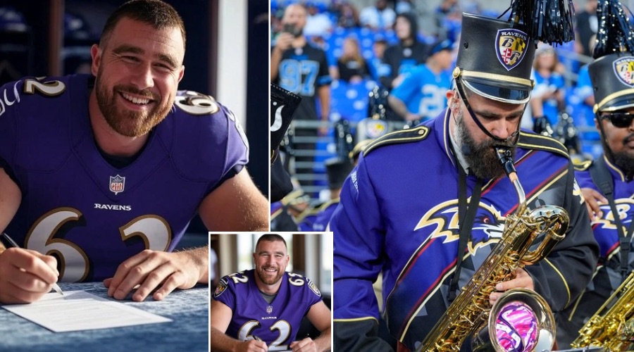 BREAKING: “This is NOT a Prank!” - Travis Kelce Joins the Baltimore Ravens Wearing His Brother’s Old Eagles Jersey Number in a Brotherly Love Nod, Leaving Chiefs Fans in SHOCK… Jason Kelce Appears in New Video as a Ravens Band Member Playing “The Tush Push Song,” and Taylor Swift’s Reaction to the Surprise Twist CONFIRMS What Chiefs Fans Have Suspected All Along - Was It the Right Move?