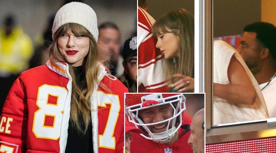 Taylor Swift Quietly Attends Chiefs vs. Ravens in Winter Clothes - Travis Kelce On The Field Bursts Into Laughter on the Field After Spotting Her Weird Outfit, She Anxiously Takes It Off and Starts Drinking… Full Video