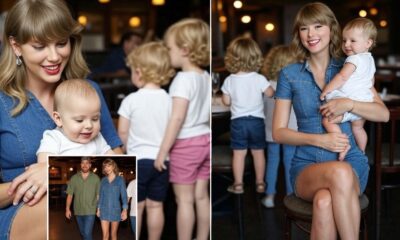 Taylor Swift Turns Babysitter at Travis Kelce’s Steakhouse Launch, Holding Baby Golden Raye and Playing with Sterling & Bronze