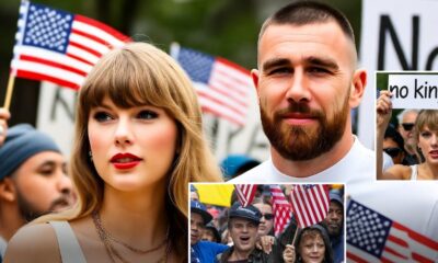 HAPPENING NOW: Taylor Swift and Travis Kelce Lead “No Kings” Day Protest Alongside Other Celebrities — Joining Thousands to Show Their Love for America and Take a Stand Against Donald Trump’s “Failed and Corrupt Presidency.” The Popstar Didn’t Come Empty-Handed: She Brought Food, Drinks, Protest Supplies, and Free Copies of Her New Viral Album “Life of a Showgirl.” Taylor Also Made a Powerful Statement, Calling Out Silent Celebrities — “You’re All Part of the Problem. Our Democracy Is in Real Trouble, and You’re All Sleeping…” Read the Full Story