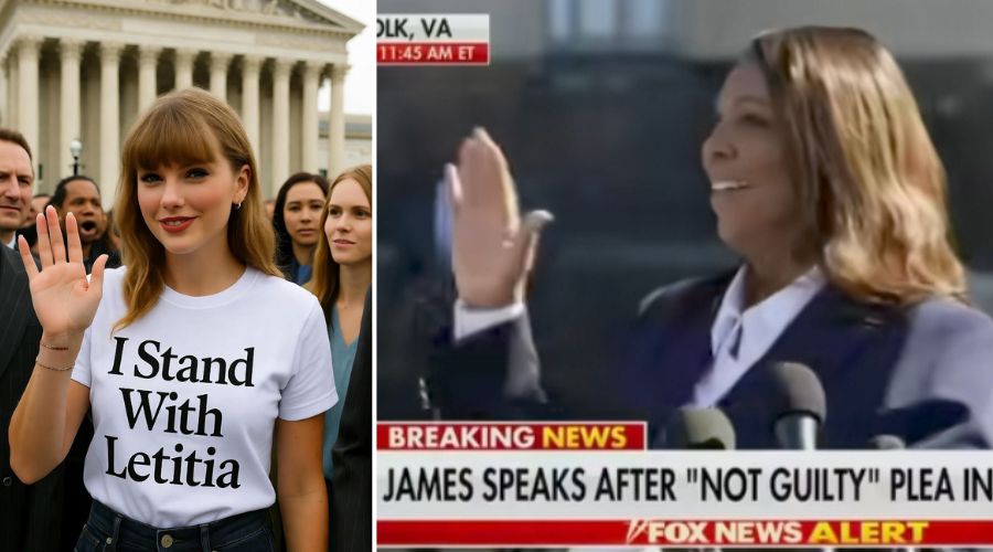BREAKING NEWS: Taylor Swift Spotted Outside a Virginia Courthouse Alongside Other Celebrities to Support New York Attorney General Letitia James, Who Pleads Not Guilty to Federal Mortgage Fraud Charges
