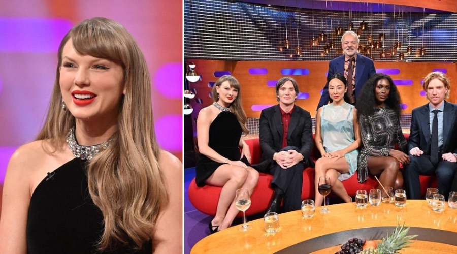 BREAKING: Taylor Swift Makes a Picture-Perfect, Stunning Appearance on The Graham Norton Show Alongside Cillian Murphy, Greta Lee, Jodie Turner-Smith, Domhnall Gleeson, and Lewis Capaldi