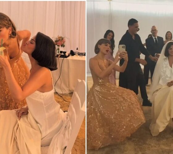 Taylor Swift Just Dropped New Photos with Selena Gomez from Her Wedding — Until Fans Zoomed In and Spotted One Detail in the Background That Has the Internet Losing Its Mind… But That’s Not Even the Craziest Part — Fans Can’t Believe Who’s Standing Right Beside Them!