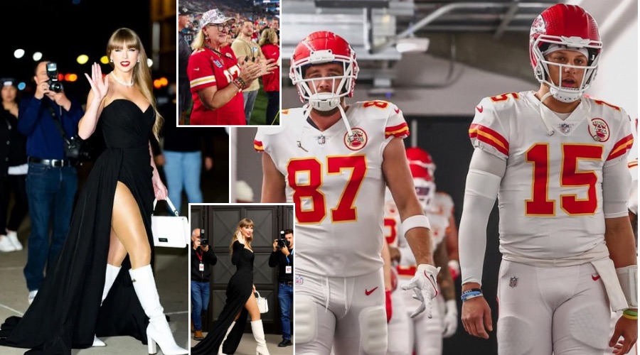 Breaking News: Taylor Swift Makes a Stunning Surprise Late Appearance to Support Fiancé Travis Kelce at the Chiefs vs. Jaguars Game — Joined by Travis’ Mom Donna Kelce!