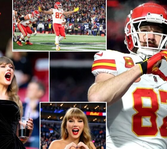 NEWS UPDATE: Watch Super-Excited Taylor Swift Celebrate Her Fiancé Travis Kelce’s First Touchdown at the Chiefs vs. Jaguars Game — She Jumps Up from Her Seat in the VIP Suite, Waves and Throws Up the Chiefs Flag in Pure Joy Before Doing Her Iconic Hand-Heart Gesture… Moments Later, Travis Spots Her and Responds with the Same Heart Symbol — Fans Can’t Get Enough! See Full Details and Watch the Full Clip Below