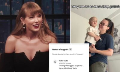 Travis Kelce’s fiancée, Taylor Swift, donates $100,000 to 2-year-old Lilah battling Stage IV cancer after the little girl said she wanted Taylor as her best friend
