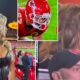 BREAKING: Taylor Swift Looks Unrecognizable in Newly Shared Photos at the Chiefs vs. Raiders Game — In a Shocking Late Appearance to Support Fiancé Travis Kelce, the Popstar Was Spotted With an Unusual Busty Look and Fuller Lips, Sparking Plastic Surgery Rumors… But There’s One More Detail Eagle-Eyed Fans Noticed Taylor Swift Copied Exactly From Travis Kelce’s Ex, Kayla Nicole — Full Details and Photos