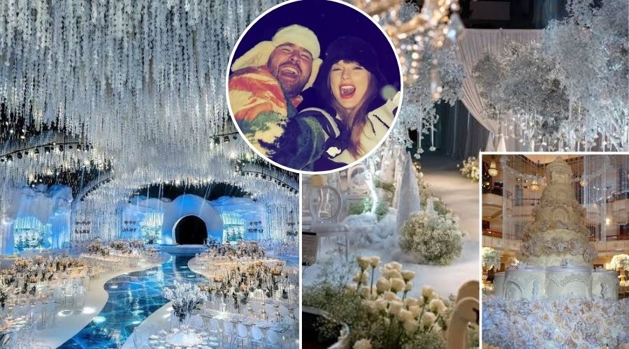 Breaking News: Taylor Swift Reveals Her and Travis Kelce’s Wedding Date, Venue, and Extravagant Details Including a Humongous Cake and Star-Studded Guest List