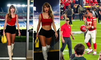 Taylor Swift’s Confusing Fashion Choice Leaves Fans in Total Shock as She Arrives Unexpectedly Late to the Chiefs vs. Commanders Game to Support the Struggling Chiefs — Who Were Already Locked in a Tough Match Against the Commanders. Moments After She Walked Elegantly Into the Stadium and Headed to the VIP Box, Travis Kelce Appeared Distracted and Lost Focus on the Field, Clearly Stunned by Her Look. Fans Are Now Asking: Was Taylor There to Motivate Her Man or to Confuse Him Even More?
