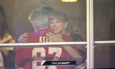 Heart-Touching Moment: Taylor Swift Breaks Down in Tears as She Hugs Travis Kelce’s Dad, Ed Kelce, at the Chiefs vs. Lions Game — All Because of a Sweet Wedding Gift Worth Barely $100, Yet Truly Priceless… See Full Details