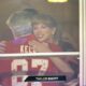 Heart-Touching Moment: Taylor Swift Breaks Down in Tears as She Hugs Travis Kelce’s Dad, Ed Kelce, at the Chiefs vs. Lions Game — All Because of a Sweet Wedding Gift Worth Barely $100, Yet Truly Priceless… See Full Details