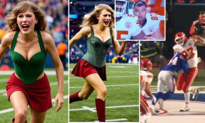 Heart-Touching Moment: Panicked Taylor Swift Runs Onto the Field After Fiancé Travis Kelce Gets Blasted in the Chest and Ribs by Bills Players — He Was Slow to Get Up, and She Helped Him as They Walked to the Locker Room… Taylor Then Furiously Blasts the Buffalo Crowd in a Viral Clip — Full Story and Exclusive Video!