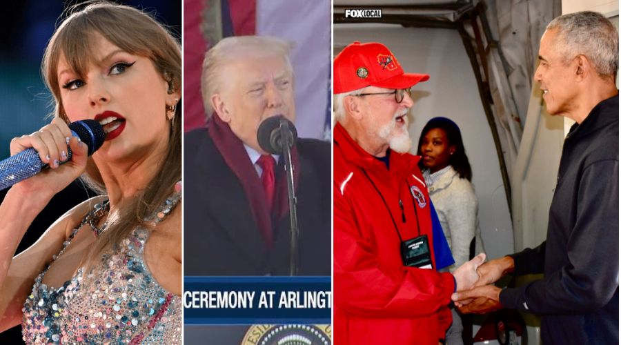 Taylor Swift Criticizes Donald Trump’s Veterans Day Speech After He Claimed “We Have a 92% Approval Rating — We Took That Up From 38% Under the Previous Administration,” Turning What Should Have Been a Tribute Into Another Campaign Show About Himself. Taylor Called Him “An Embarrassment Every Single Day” and Said Trump Should Learn What True Support Looks Like From Barack Obama, Who Quietly Boarded a Plane Full of Korean and Vietnam War Veterans on Veterans Day, Thanked Every Single One of Them — No Stage, No Teleprompter, No Ego Trip — A Moment That Went Viral for Its Genuine Respect