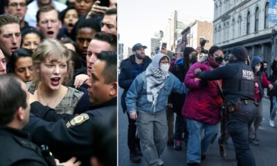 BREAKING: Taylor Swift Joins NYC Protesters to Block and Confront 600 ICE Agents Attempting a Massive Chinatown Raid — Stopping What Many Called “Mass Kidnappings” Through Powerful Resistance, Standing Her Ground While Chanting “Stay the Fk Out of NYC,” as Viral Photos Capture the Popstar’s Defiant Moment of Protest
