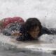 YOU ARE NOT READY FOR THIS, SO DON'T WATCH. Serena Williams slips while surfing and fans can't stop rewatching the video of those big melons swinging to hit the water as her rear wildly jiggles the moment she hit the water, this clip is a tsunami of hot bouncing jelly