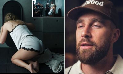 Travis Kelce Hilariously Reacts After Watching Wife Taylor Swift’s Toilet Scene in the “Patient Zero” Music Video, and He Can’t Hide His Funny Reaction After Seeing Her Butt… See the Full Hilarious Behind the Scenes Clip