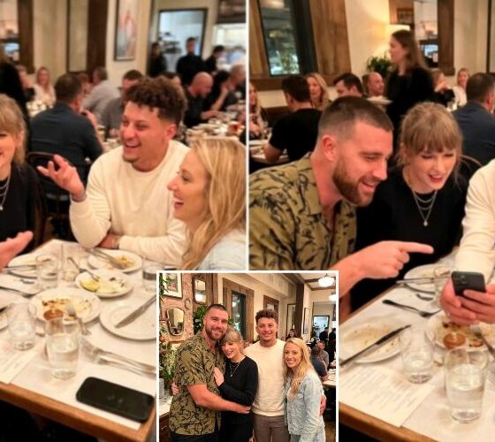Travis Kelce Breaks Chiefs and NFL Protocol Again by Ditching the Team Hotel for a Dinner Double Date With Wife Taylor Swift, Showing Off His Brand New Dramatic Haircut, Alongside Patrick Mahomes and Brittany Mahomes